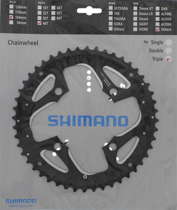 Shimano T-551 Ab 2011 4-Arm 10-fach 48 Zähne AL-Type Alu Schwarz Für Ketttenschutzring Y-1MX98080 3 Shimano T-551 Ab 2011 4-Arm 10-fach 48 Zähne AL-Type Alu Schwarz Für Ketttenschutzring Y-1MX98080